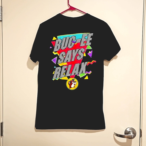 BUC-EE'S logo graphic tee retro look "Buc-ee says relax' Med. - Picture 2 of 6